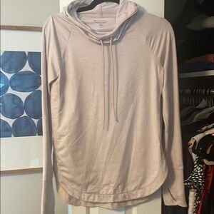 Athleta light pink Cowl Neck Long Sleeve Sweatshirt